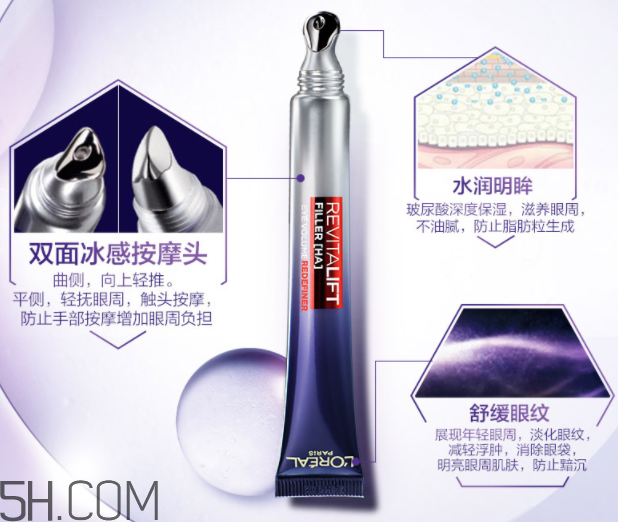 欧莱雅复颜玻尿酸水光充盈导入眼霜
